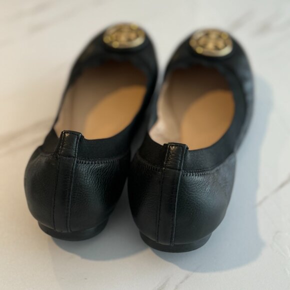 Tory Burch Caroline Flats - Black - Picture 5 of 5
